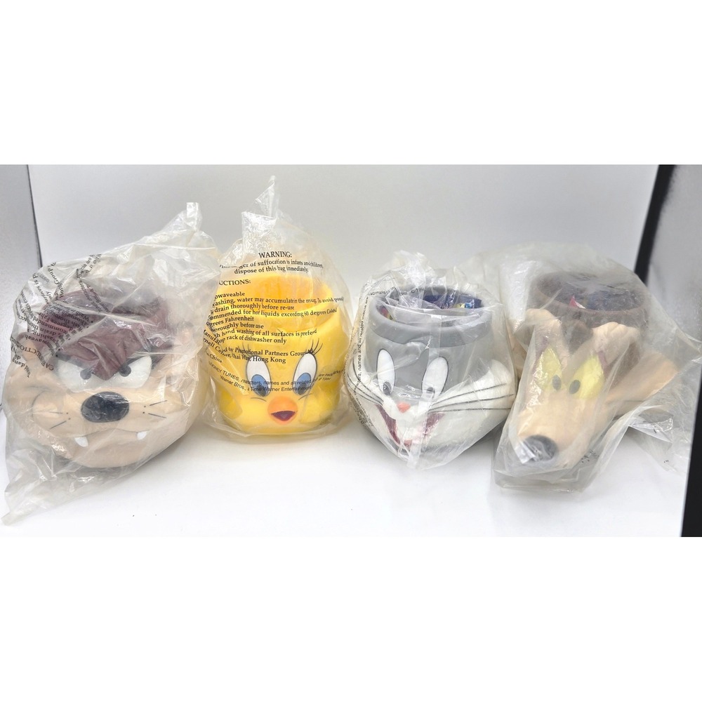 Rare 1994‎ Looney Tunes Mugs - Brand New in Original Package!